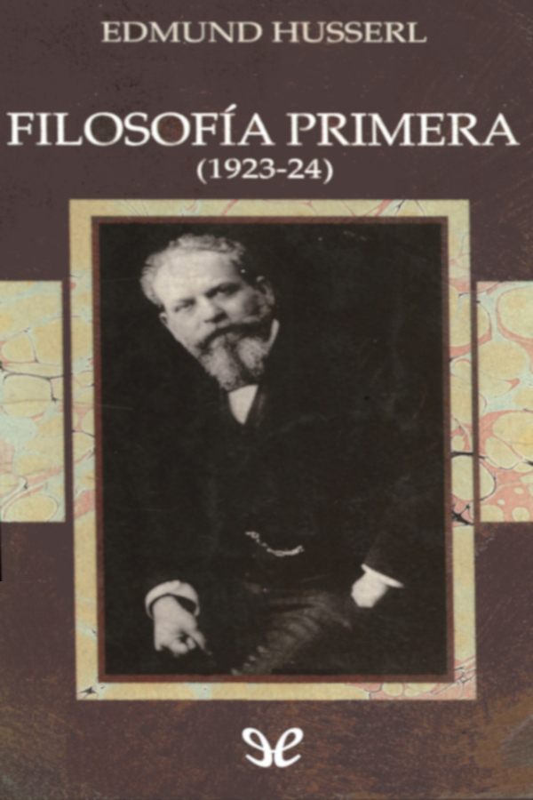 Filosofía primera (1923-1924)