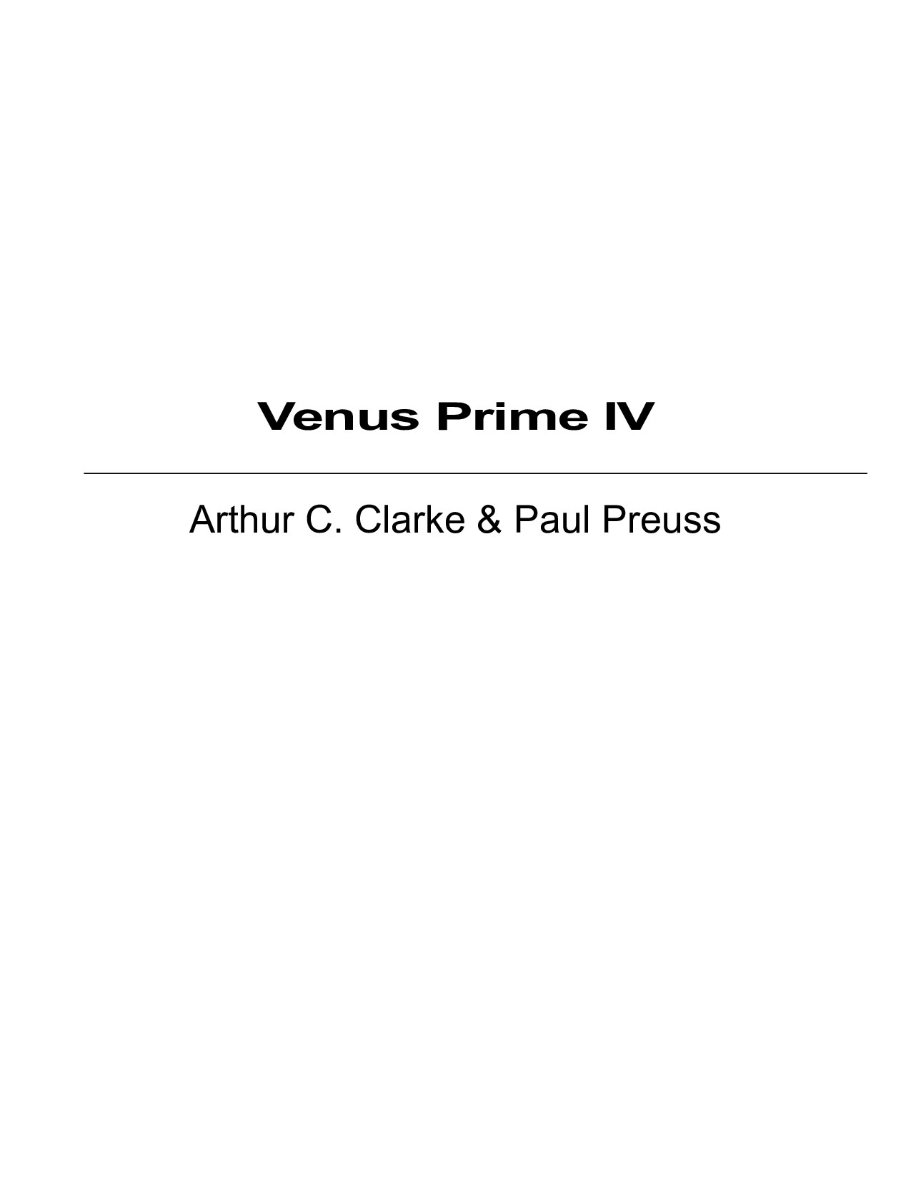 Microsoft Word - Clarke, A C & Preuss, P - Venus Prime 4[1.1].doc