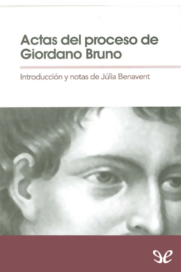 Actas del proceso de Giordano Bruno