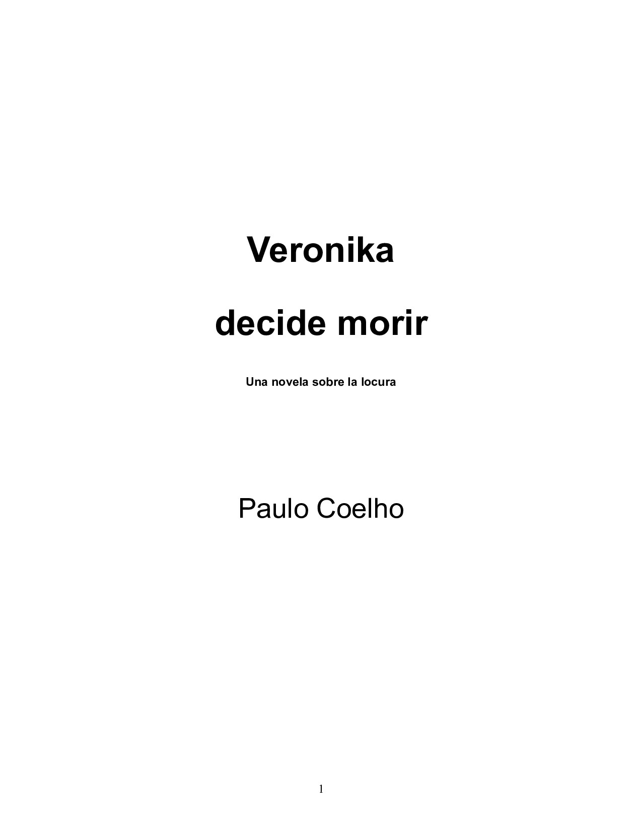 Microsoft Word - Paulo Coelho - Veronika decide morir.doc